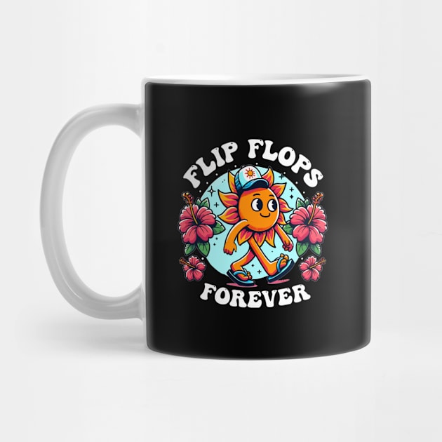 Flip Flops Forever - Summer Vacation Beach by eighttwentythreetees